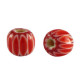 Millefiori kraal 6x7mm - Red